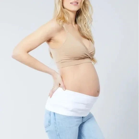 BellaBand Maternity Belly Band in White Size 2 - Picture 9 of 16